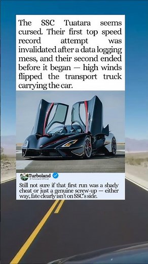 The SSC Tuatara — Fastest Car That Can’t Catch a Break 💨⚡