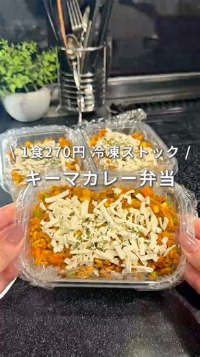 【1食270円】キーマカレー弁当
