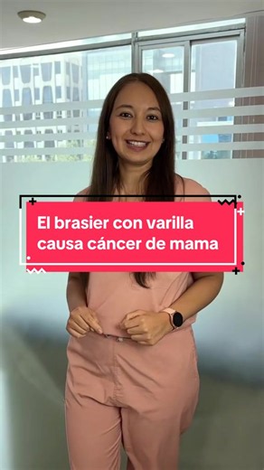 ¿Usar brasier con varilla causa cáncer de mama? ❌ No. Este es uno de los mitos más comunes sobre la salud mamaria. Hasta el momento, no existe evidencia científica que demuestre que los brasieres con varilla aumenten el riesgo de cáncer de mama.#dranancygutierrez #creatersearchingsight #brasier #DolorMamario #cancerdemama🎀