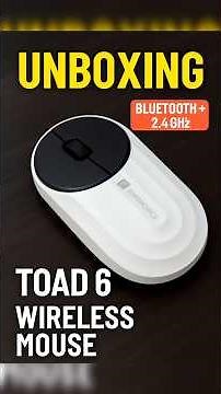 TOAD 6 Wireless Mouse Unboxing 🔥 | Dual Mode Bluetooth + 2.4GHz | Portronics via Bluetooth & USB