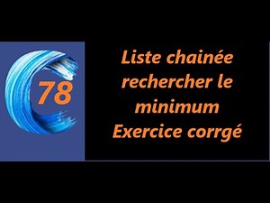 liste chainée: rechercher le minimum dans une liste chainée: (algorithme & langage C)
