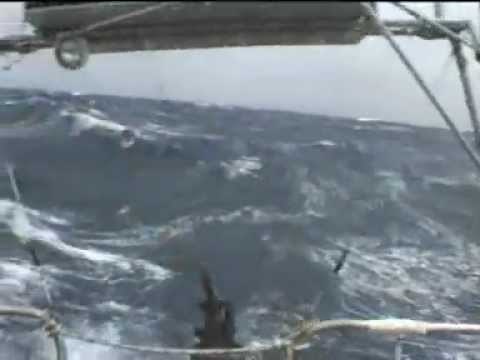 Tempête sur un voilier dans les 40èmes rugissants. Par Alain Kalita