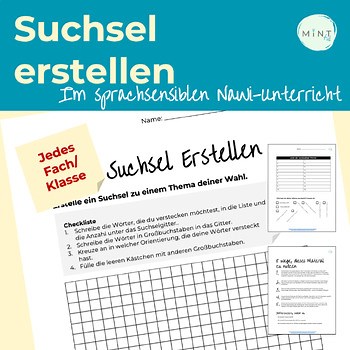Suchsel erstellen zum Ausdrucken