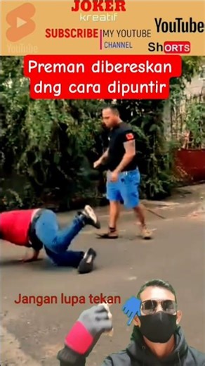 preman pembawa pentungan ketemu lawan hebat