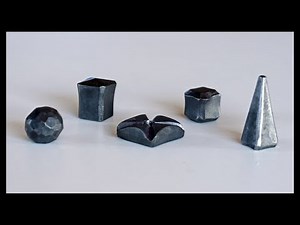 Forging for Beginners: Forged Nuts #1 (5 different designs)