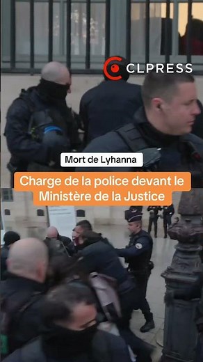 Lyhanna : charge de la police devant le Ministère de la Justice pour disperser le rassemblement