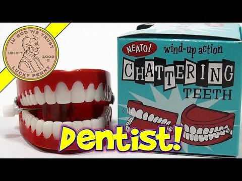 Chattering Teeth Novelty Toy - Neato! Wind Up Action, Toysmith