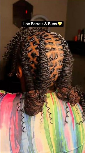 Retwist + Barrels & Bun Style | Curly Loc Look by Tee 💛