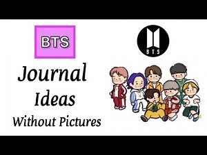 BTS Journal ideas without Pictures / Purple Journal / BTS crafts / Journal With Me BTS / Paper craft