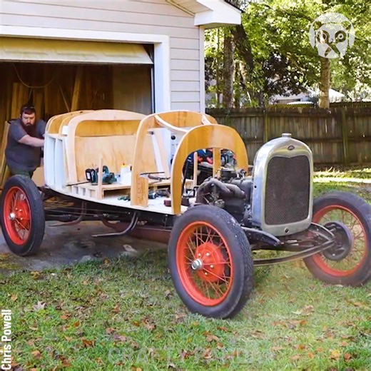 I built Wooden Ford Hotrod Model! Partner: Chris Powell IG: https://www.instagram.com/full_steam_designs FB: https://www.facebook.com/FullSteamDesigns/ YT: https://www.youtube.com/chrispowellfsd | Creative Panda