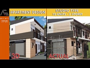 Small House Design I Apartment Design I 2 Storey I Studio Type