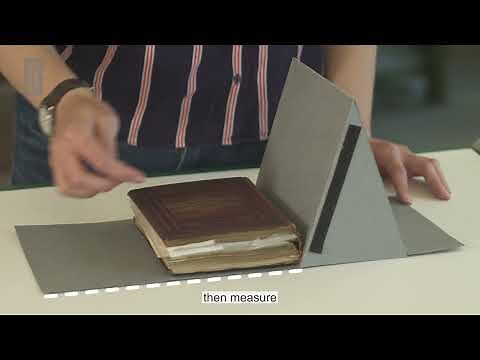 Conservation: Making a book support or cradle