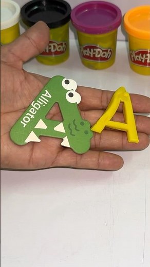 Playdoh abc letters | learn abc with playdoh #playdoh #shorts #letters #abcd