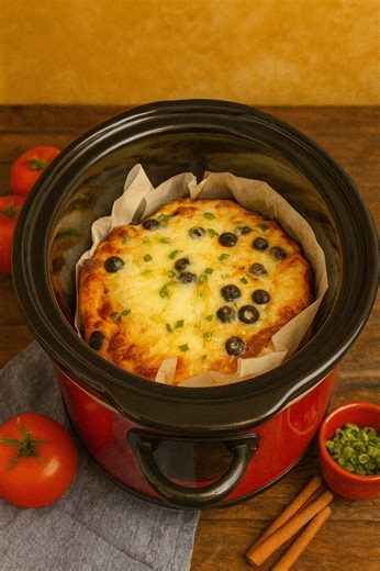 Crockpot Deep Dish Pizza | Robyn Q