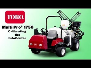 Multi Pro 1750 Sprayer Calibration