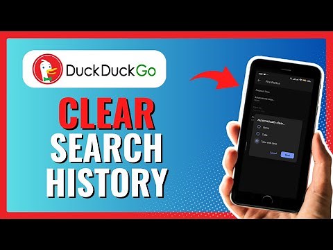 How to CLEAR Search History on DuckDuckGo 2024!
