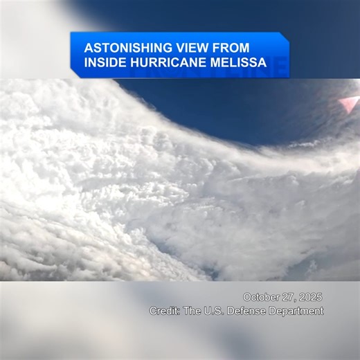 Astonishing view from inside hurricane Melissa Hurricane Melissa intensified into a Category 5 storm on Monday as it approached Jamaica, where forecasters predict it could unleash catastrophic flooding, landslides and widespread damage. If it maintains that strength, it would be the most powerful hurricane to strike the island since record-keeping began in 1851. Check out the view from a pilot who went through the hurricane’s eye—offering a glimpse into nature’s raw, unrelenting power. #hurrican