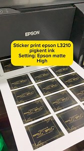 8.2K views · 86 reactions | Epson L3210 pigment ink. #sticker #printing #labels #printingservices #Epson #epsonprinter #stickerlabel #fbreelsfypシ゚ #fbreelsfypシ゚ #fbpagevideo #FBPage #fbpagesreels #reels2024 #follower #followersreels #wiewiwsidelineboy #gfsmprintingshop #StarSender #sidelineincome #sidehustle | Wiewiw Sideline Boy | Facebook
