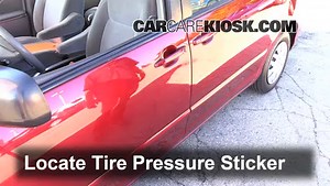 Tire Pressure for 2008 Toyota Sienna XLE 3.5L V6