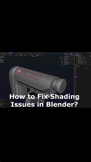 Aysu Hoscan on Instagram: "Shading looks off after booleans in Blender? NormalMagic fixes it!✨ #hardsurface #blender #addon #spaghetmenot #gameart #3dmodeling #3dmodel #3d #3dart #tutorial #blendertutorial #blendercommunity #gamedev #b3d #weapon #weaponart @blender.tutorials"