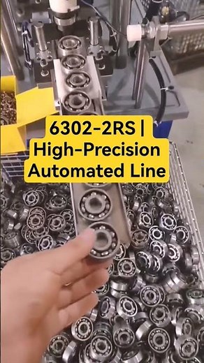 Automated Assembly of 6302-2RS Ball Bearings! ⚙️🏭 #63022RS #6302bearing #bearingsupplier