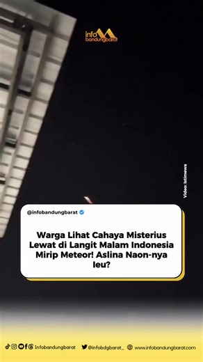 Fenomena Misterius di Langit Indonesia: Cahaya Terang