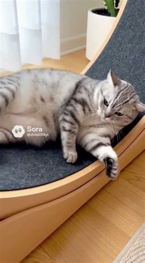 When Your Cat Thinks Lying Down Counts as Exercise 😭🐾 #cat #catandmousegame #cute