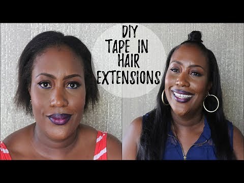 How To Apply Tape In Hair Extensions