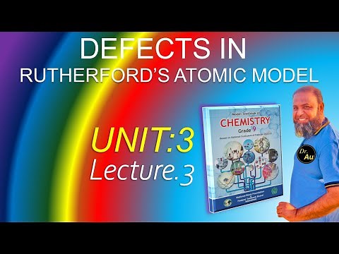Defects in Rutherford's atomic model, Class 9 chemistry chapter 3 new book, Federal board fb, nbf