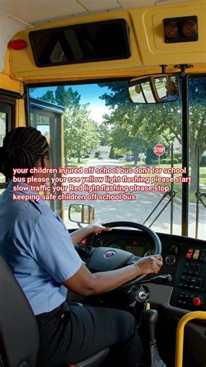 please help drivers traffic and truck FedEx driver school bus yellow light flash & Red light flash