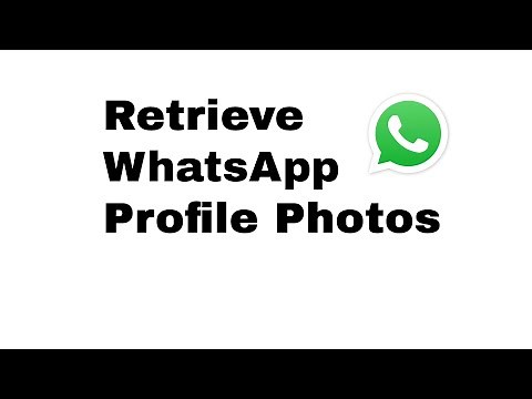 HOW TO: Retrieve WhatsApp Profile Photo