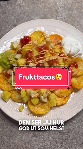 Sags att testa frukttacos🍍🍌 #tacos #santamaria #fruit #food #lovefood #lovetacos #everydayistacoday