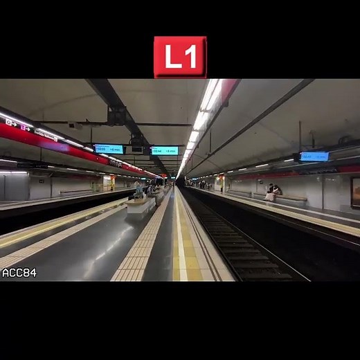 🚇 The 30 stations of the Barcelona metro line 1 (TMB)