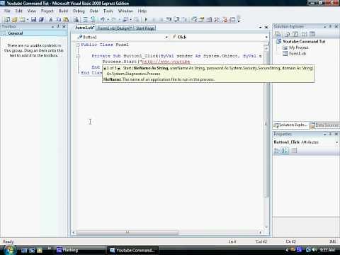How to make command button- Visual Basic 2008