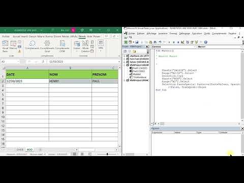 Alimenter une base de donnée grâce à VBA (Macro-commande)