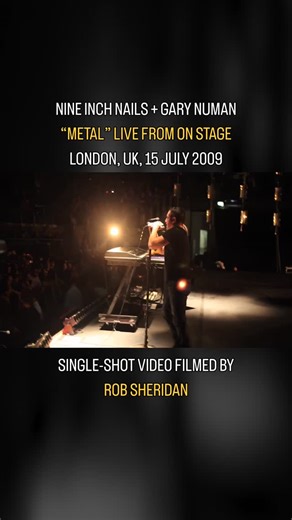 Gary Numan joined NIN for a surprise cover of Numan’s “Metal” in London 2009, and I had the great honor of filming it from on stage. Visit https://www.patreon.com/posts/150518159 to watch the full 10.5 minute HD video (which continues into a cover of “Cars”), and read my behind-the-scenes insights on this unique series of 2009 on-stage NIN videos at the forefront of the HD DSLR cinema revolution. Nine Inch Nails released a cover of “Metal” back in 2000 on the “Things Falling Apart” album (which 