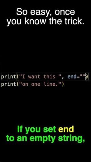 Stop Python’s print From Adding a Newline