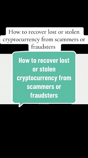 How to recover lost or stolen from scammers #CyberSecurity #CryptoScams #cryptorecovery #DigitalWealth #fundrecovery