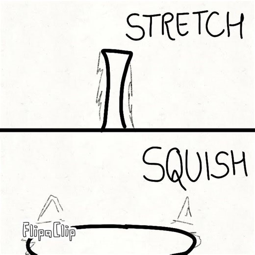 Squishy and Stretch#animation#animationvideo#flipaclip