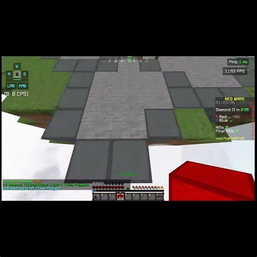 trying 0cps bridging on hypixel