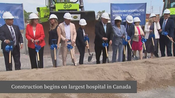 Premier Doug Ford breaks ground on Canada's largest hospital
