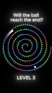 Will the ball reach to the end of LEVEL 3?