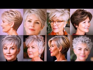 ❤💯Best Older Women Short Hairstyles | Classy Short Hair & Pixie Haircuts for Women Over 50🔥