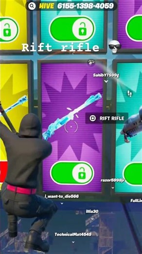 How to get the rift rifle in 1v1 with every gun | Fortnite