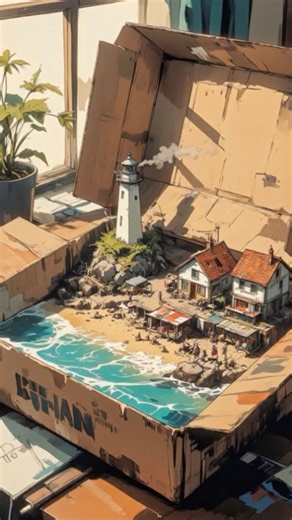 A Small Anime Diorama World You Can Escape Into