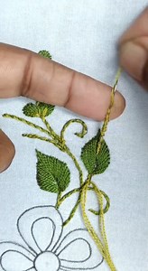 Amazing Leaf Embroidery Design by Hand | Stitching Garden