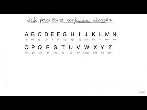 Jak procvičovat anglickou abecedu