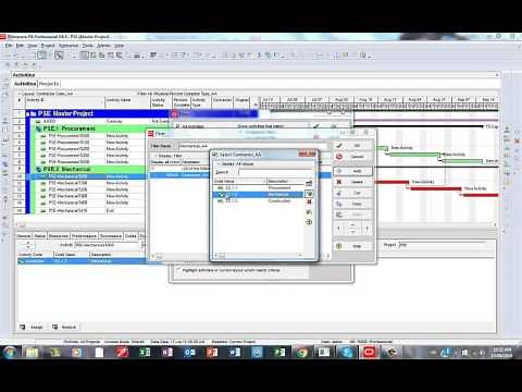 Primavera P6 Color Coding the Gant Chart Bars
