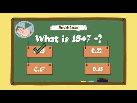 Adding One Digit and Two Digit Numbers for Kids !Easy and Fun Math QUİZ