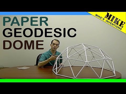 How to Build a Geodesic Dome. Out of Paper. Mikes Inventions